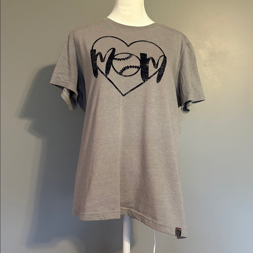 Womens Ballpark Series Baseball Mom Tee Shirt Size Large